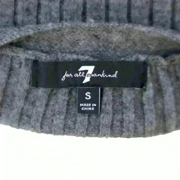 7 For All Mankind Gray Midi Sweater Tank Dress & Matching Cardigan Size Small - Picture 13 of 14